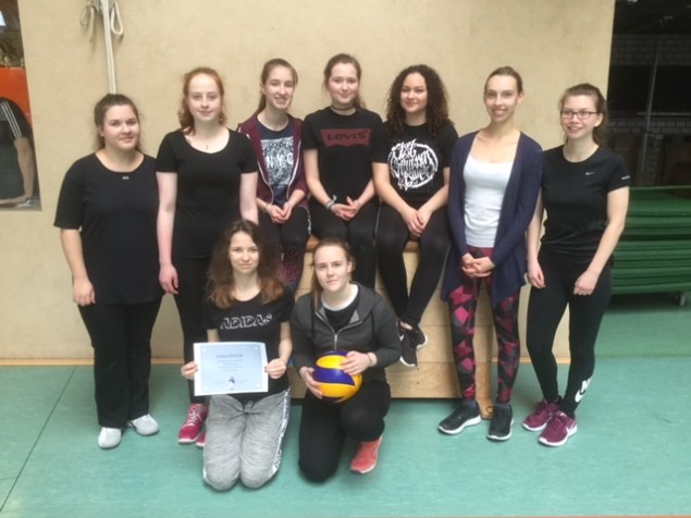 Mädchen Sieger Volleyball 2018